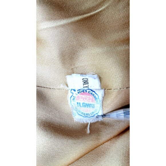 Vintage Gino Rossi For Wilson Camel Hair Coat Women Size 12 Pockets Button Front - Picture 6 of 13